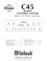 McIntosh C-45 - Service manual